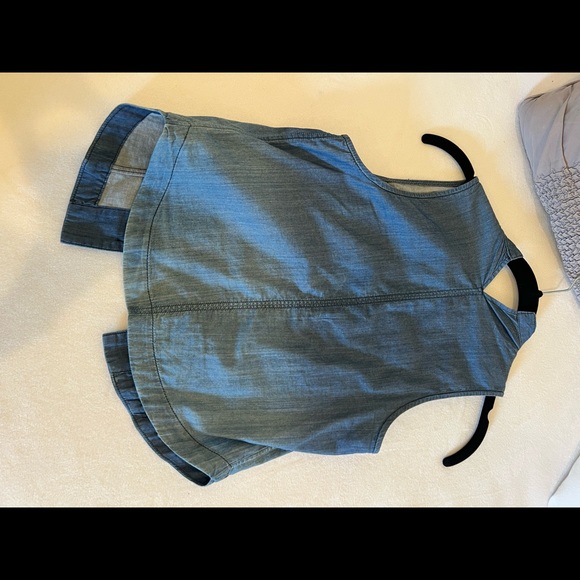 Theysken’s Theory ombré denim top/vest - Picture 2 of 3